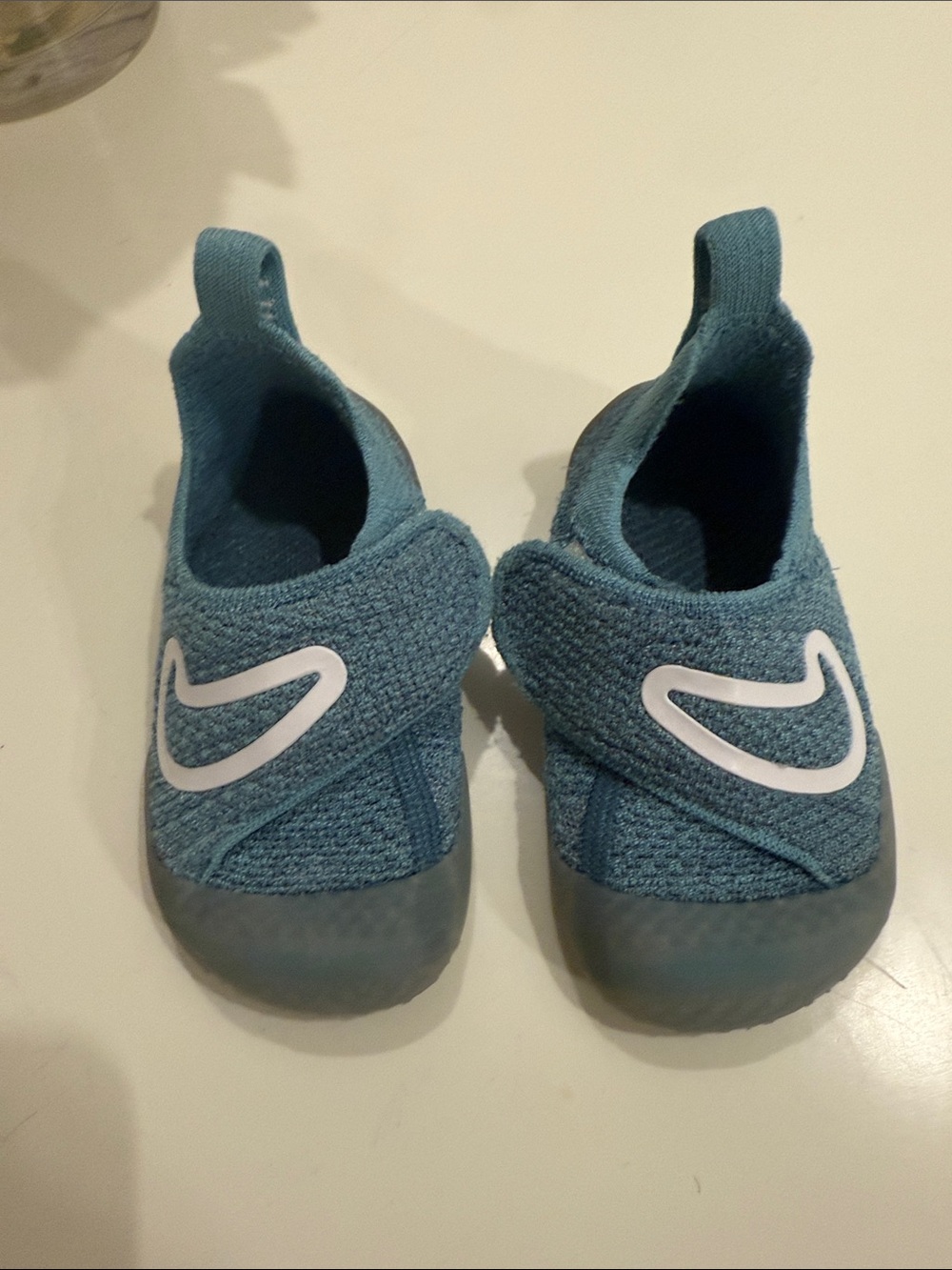 Nike Kids Teal Slip-On Hook-and-Loop Sneakers